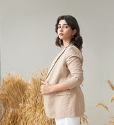 Light Blazer (White and Khaki)