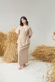 Embellished Kimono Top (Khaki)