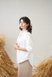 Collared Shirt (White & Mint)