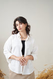 Collared Shirt (White & Mint)